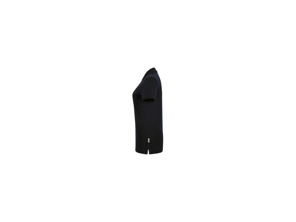 Damen-Poloshirt Stretch Gr. L, schwarz - 94% Baumwolle, 6% Elasthan, 190 g/m²