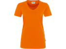 Damen-V-Shirt Performance Gr. M, orange - 50% Baumwolle, 50% Polyester, 160 g/m²