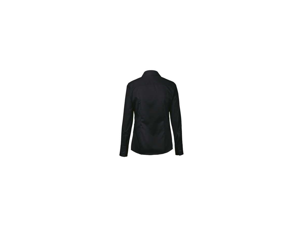 Bluse 1/1-Arm Business Gr. L, schwarz - 100% Baumwolle
