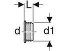 Geberit PE Steckdichtung - für Waschtisch-, Urinal- und Bidet-Sifon