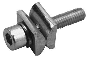 Befestigungsbride zu Erdungsband gelocht - verzinkt