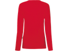 Damen-Longsleeve Performance Gr. XS, rot - 50% Baumwolle, 50% Polyester