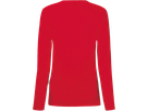 Damen-Longsleeve Performance Gr. S, rot - 50% Baumwolle, 50% Polyester