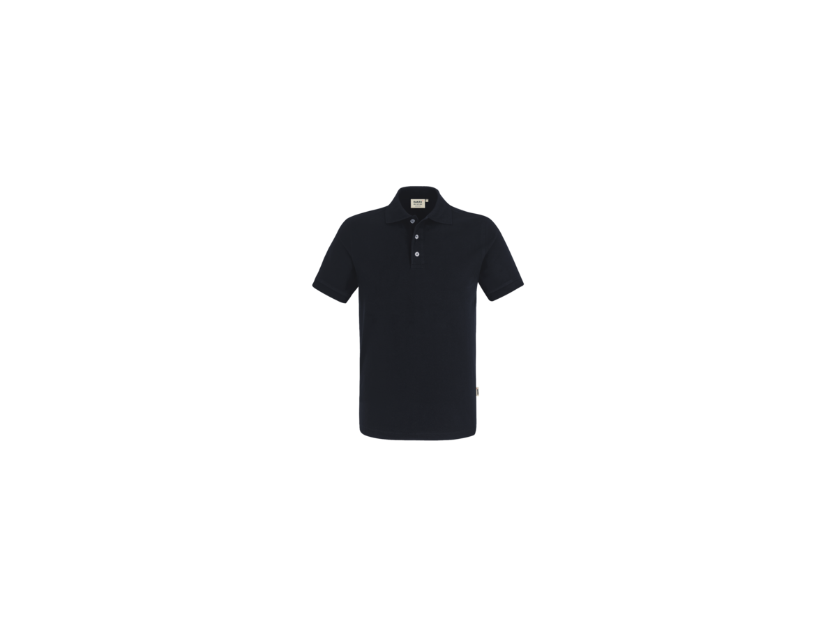 Poloshirt Stretch Gr. 2XL, schwarz - 94% Baumwolle, 6% Elasthan, 190 g/m²