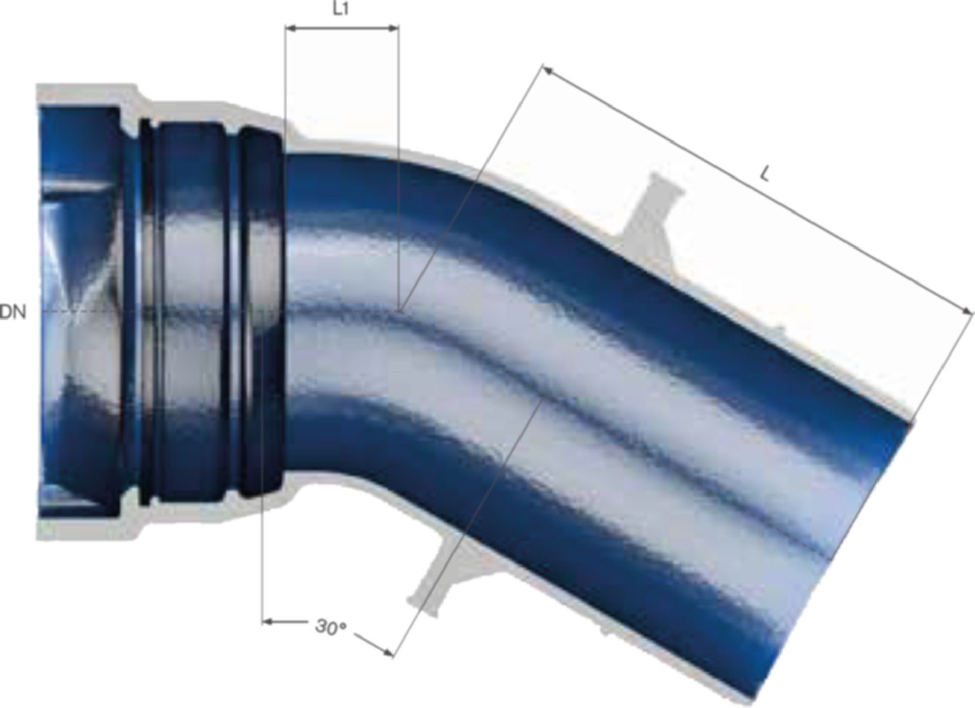 Bögen TRM MK 30° VRS-T - TRM