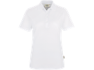 Damen-Poloshirt Classic Gr. M, weiss - 100% Baumwolle