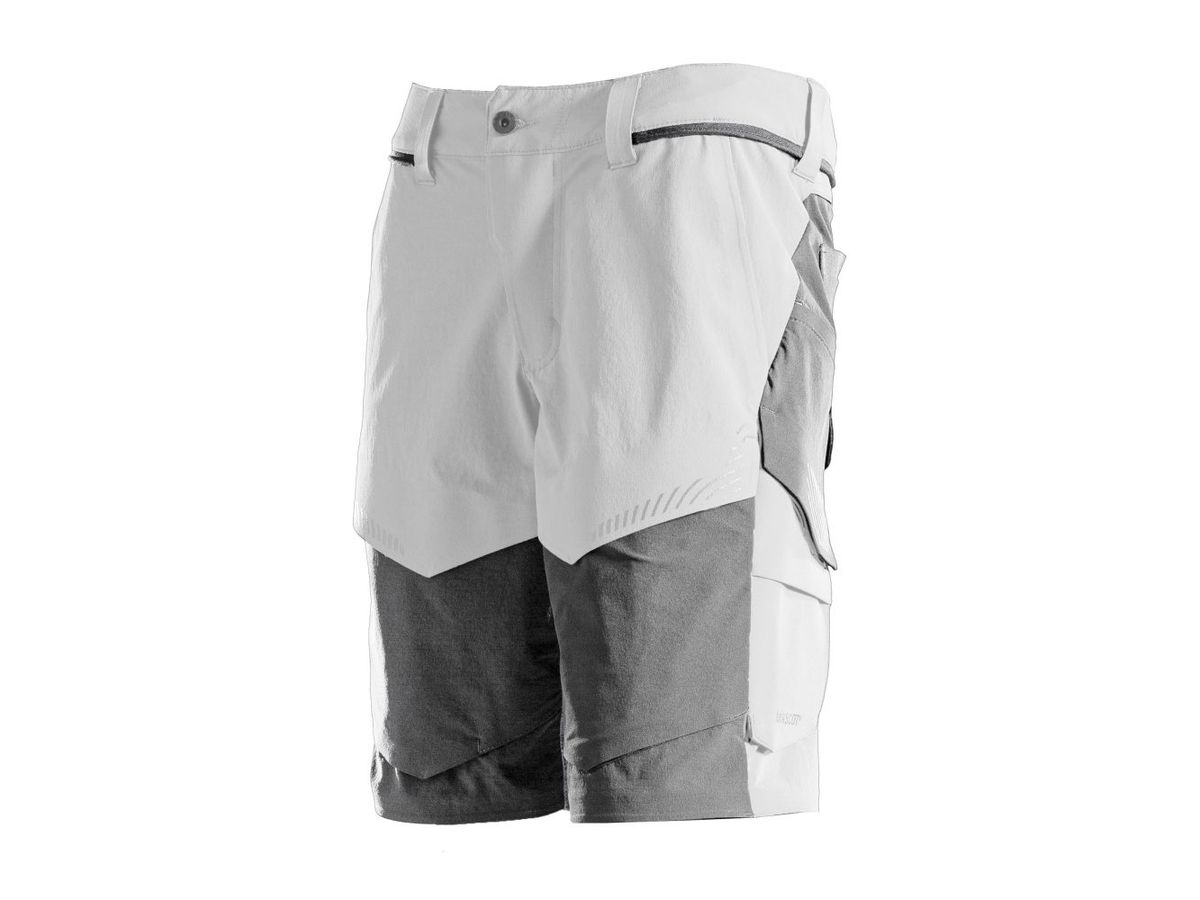 MASCOT® Shorts, weiss/anthrazitgr 29C64 - 89% Recyceltes Polyamid/11% Elasthan