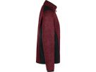 Strickfleecejacke Dawson, Gr. XS - weinrot meliert