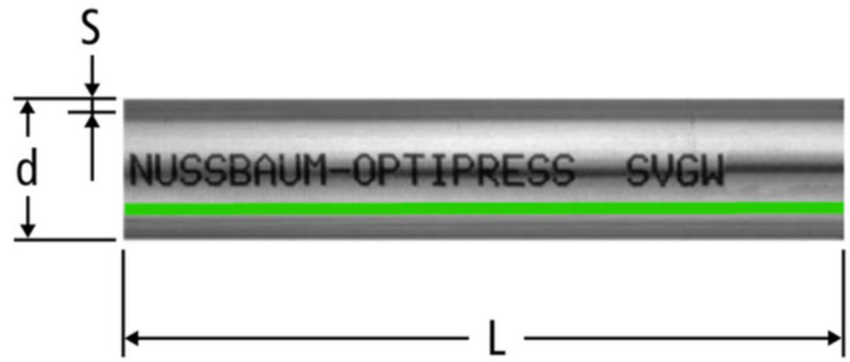Optipress-Edelstahlrohr 1.4521