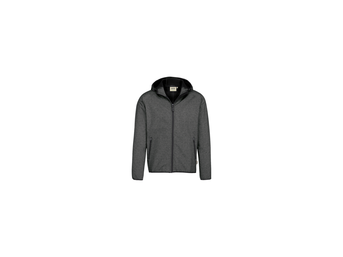 Kapuzenjacke Indiana XS anth. mel. - 100% Polyester, 230 g/m²