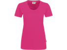 Damen-V-Shirt Performance Gr. M, magenta - 50% Baumwolle, 50% Polyester, 160 g/m²