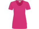 Damen-V-Shirt Perf. Gr. 2XL, magenta - 50% Baumwolle, 50% Polyester, 160 g/m²