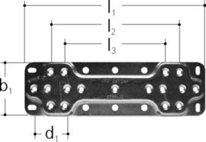 Sanipex Grundplatte, doppelt - für Vorwand-Dosenmontage