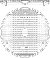 Schachtabdeckung Fig. 26S, 10kN - Handgriff/Uni-Griff, Schraubverschluss