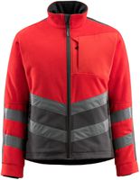 Fleecejacke Sheffield Gr. 2XL - hi-vis rot/dunkelanthrazit