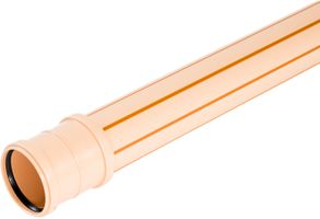 PP-Kanalrohre HM, SN 8  NW 110 mm - gemufft inkl. Dichtung, Stangen à 6 m