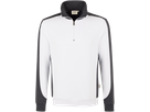 Zip-Sweatsh. Co. Perf. 2XL weiss/anth. - 50% Baumwolle, 50% Polyester, 300 g/m²