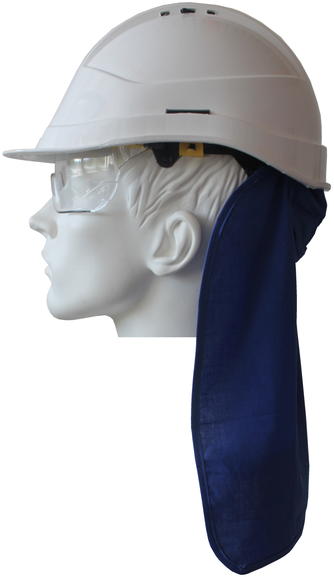 Nackenschutz Textil - blau