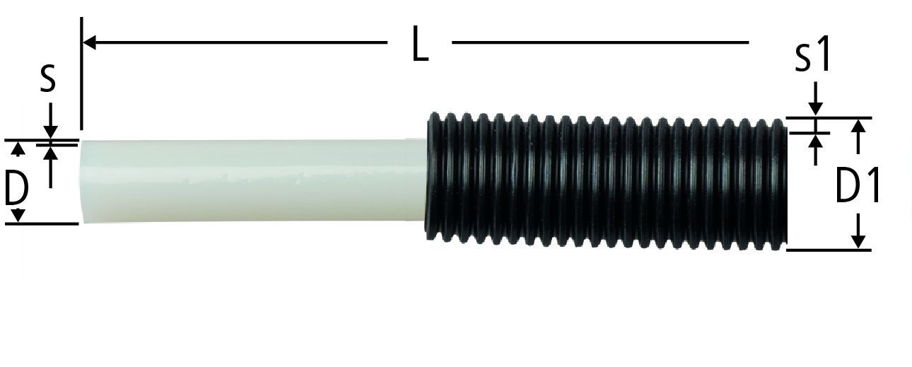 Optiflex Rohr 1LU flexibel in Schutzrohr - in Ringen