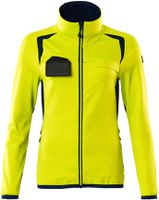 Fleecepullover mit Reissverschl. Gr. 2XL - hi-vis gelb/schwarzblau