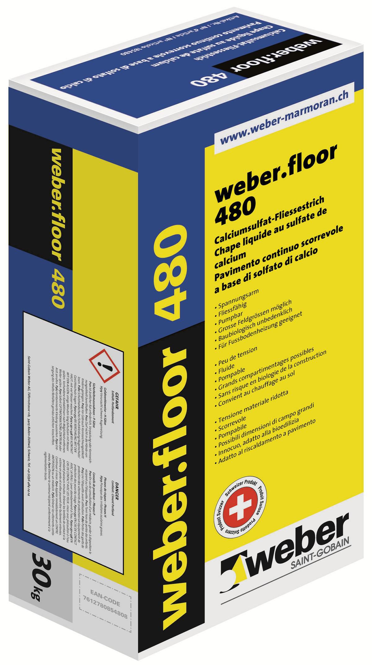 Weber floor Calciumsulfat-Fliessestrich - Fliessspachtel / Holzbodenausgleich