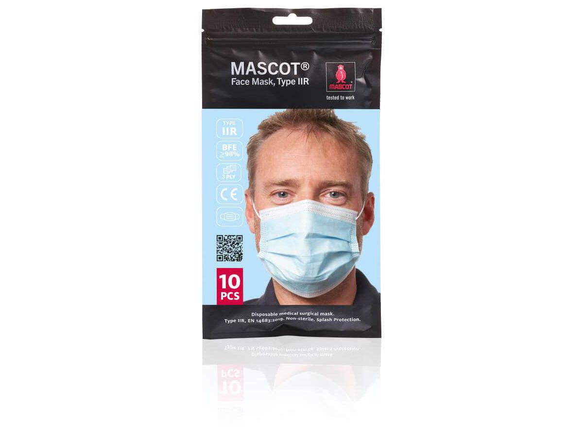 Hygienemasken Typ IIR, 3-lagig - 100% PP, 10 Stk. / Pack