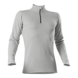 Roll-Shirt zip, Langarm mit Stehkragen - 26% PBT