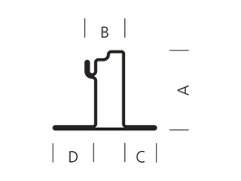 Profilstahlrohr Forster Nr.  32.807 - 50/25/20/26/1.5 mm