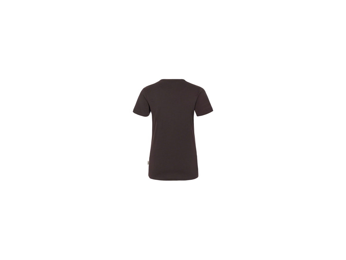 Damen-V-Shirt Perf. Gr. S, schokolade - 50% Baumwolle, 50% Polyester, 160 g/m²