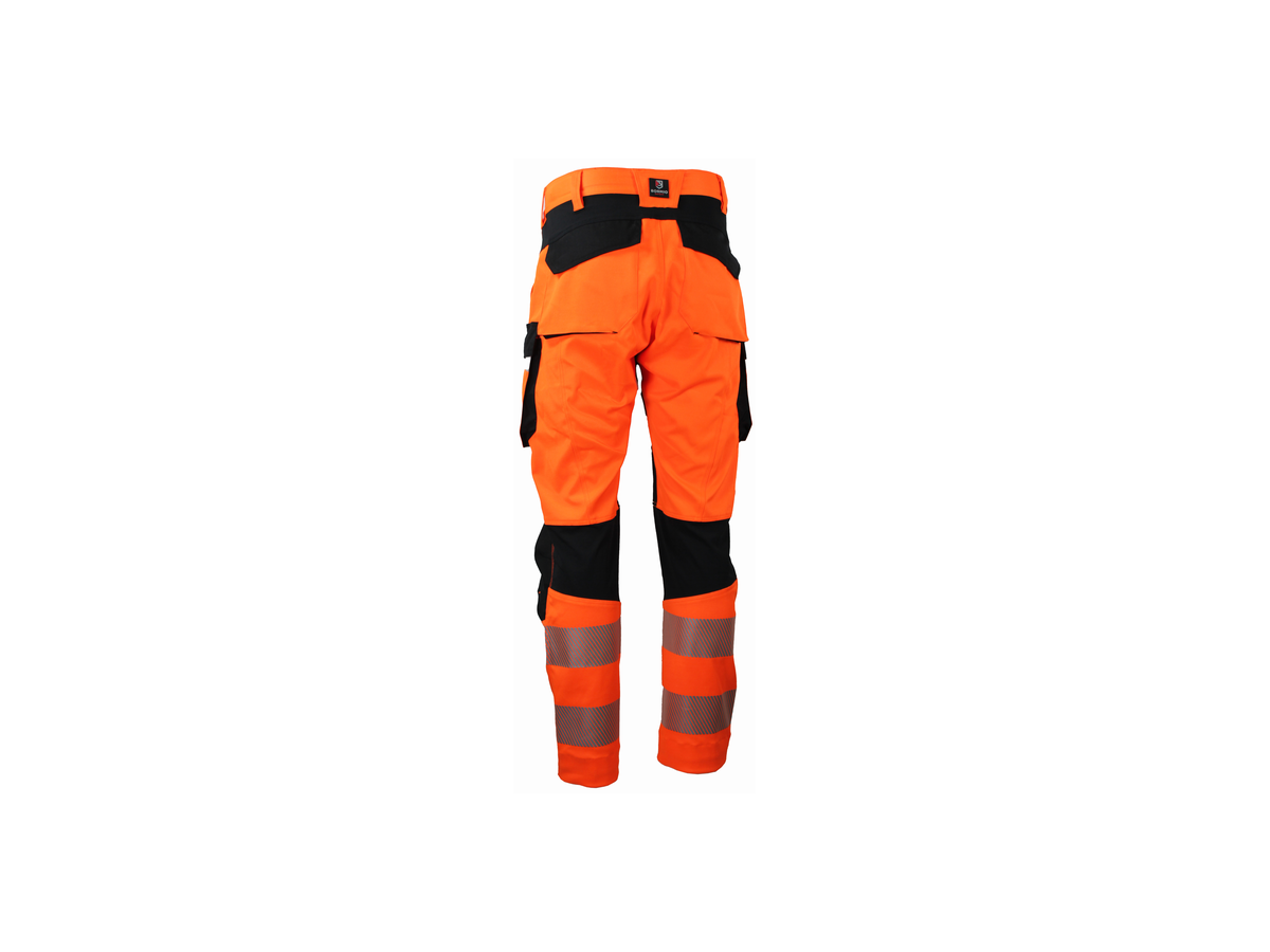 Warnschutzhose BORMIO SAFETY Gr. XL - Etzel, HiVis orange/schwarz