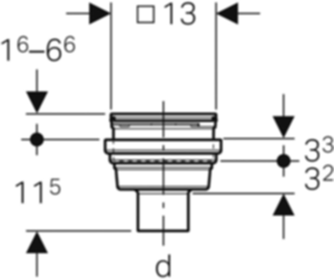 Geberit Bodeneinlauf vertikal