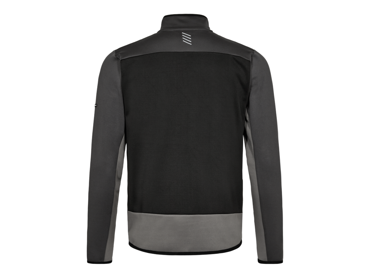ENTIRE Midlayer-Cardigan Gr. 5XL - Schwarz/Anthrazit Grau