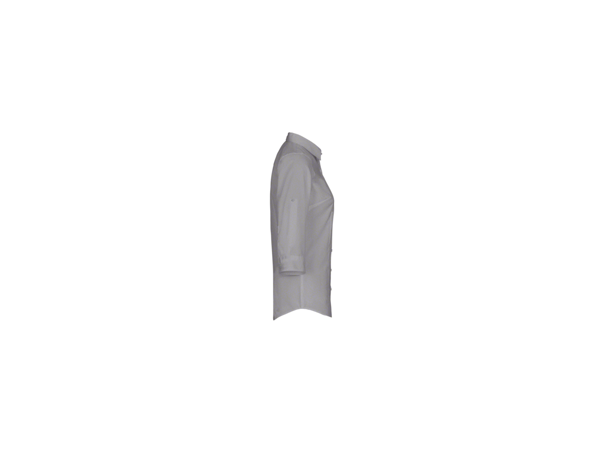 Bluse Vario-¾-Arm Perf. Gr. L, titan - 50% Baumwolle, 50% Polyester, 120 g/m²