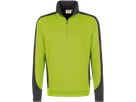 Zip-Sweatsh. Contr. Perf. 4XL kiwi/anth. - 50% Baumwolle, 50% Polyester, 300 g/m²