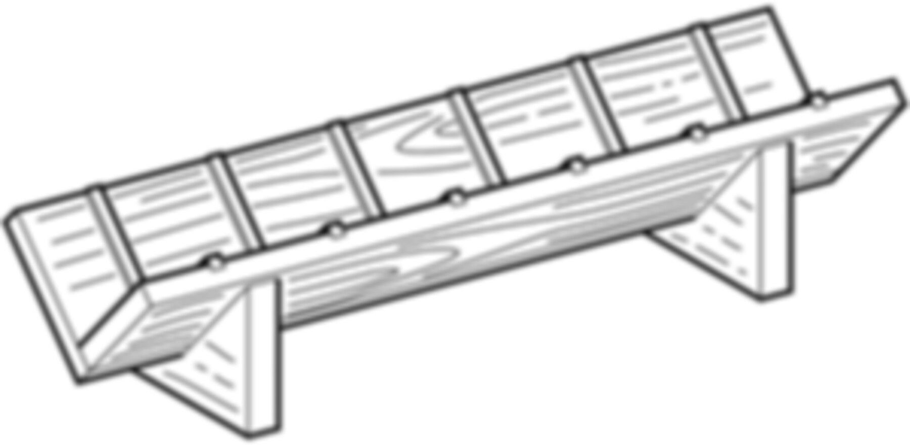 Geberit Anschlagrinne, 40-75 - Werkstoff aus Holz