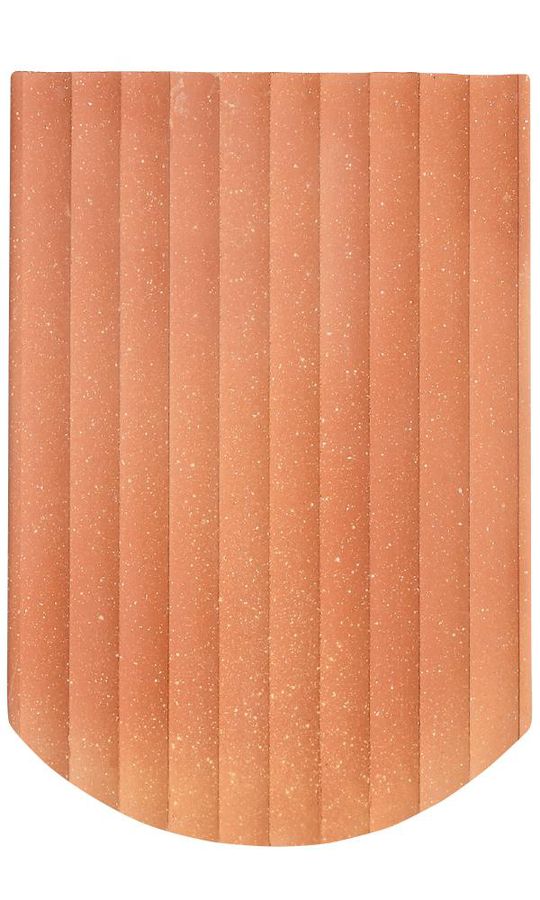 Biberschwanz Standard 1 1/2 rund rot - gewellt