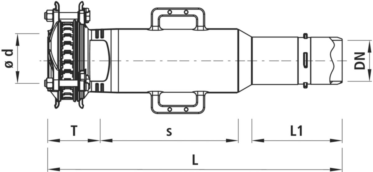 Einbauschlaufe mit SYNOFLEX-Muffe BAIO - 5346
