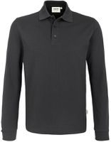 Longsleeve-Poloshirt Mikralinar, Gr. 2XL - karbongrau
