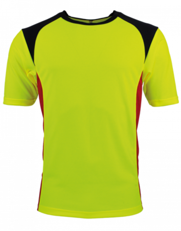 Tapio Expert Coolmax T-Shirt - gelb/rot/schwarz, 100% PES