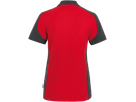 Damen-Poloshirt Contr. Perf. S rot/anth. - 50% Baumwolle, 50% Polyester, 200 g/m²