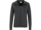 Damen-Sweatjacke College S anthrazit - 70% Baumwolle, 30% Polyester, 300 g/m²