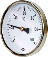 Rohranliegethermometer JAKO D63 - mit Spannfeder bis 2", 0-120°C