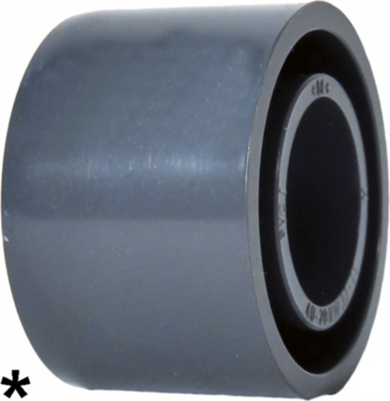 Reduktion kurz PVC-U metrisch - mit Klebestutzen und Klebemuffe