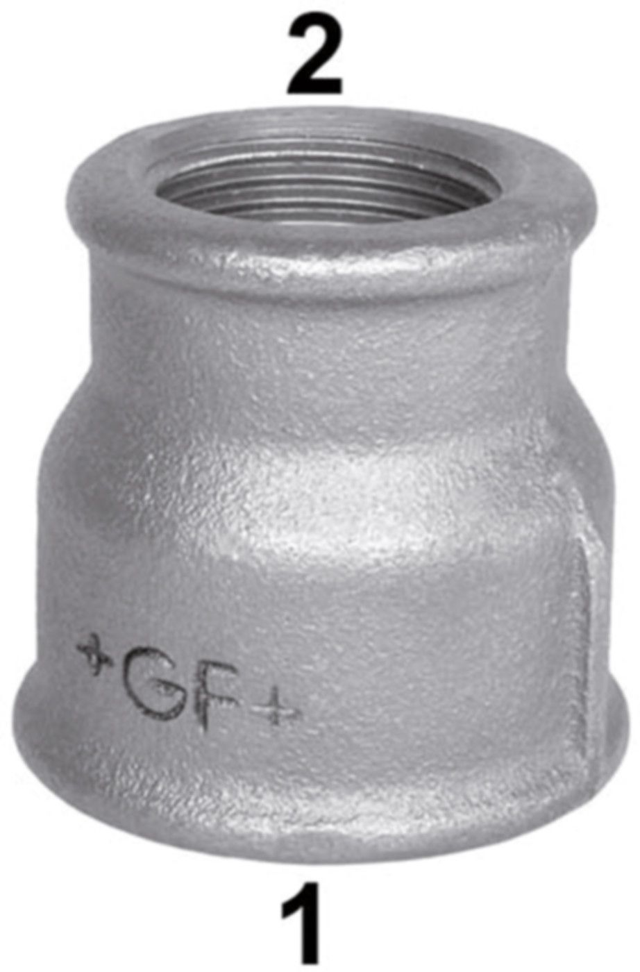 Muffe reduziert +GF+ 240 verzinkt