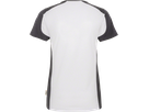 Damen-V-Shirt Co. Perf. 4XL weiss/anth. - 50% Baumwolle, 50% Polyester, 160 g/m²