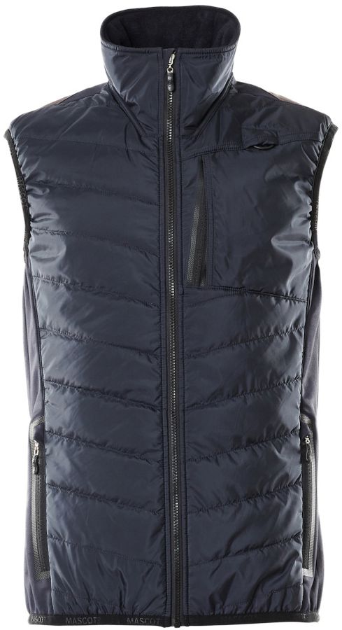 Thermoweste mit CLIMASCOT - schwarzblau, 100% PES, 240 g/m2