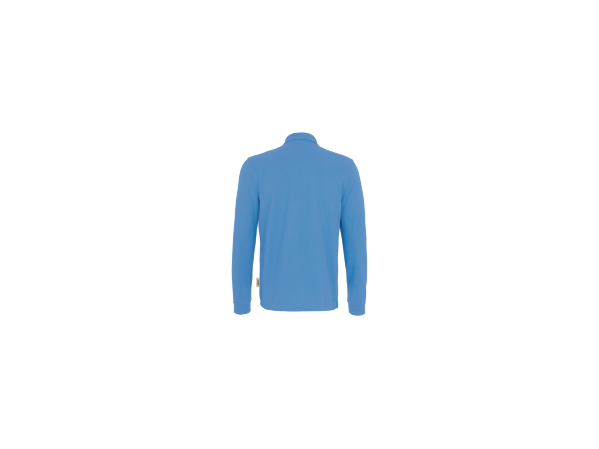 Longsleeve-Poloshirt Perf. L malibublau - 50% Baumwolle, 50% Polyester, 220 g/m²