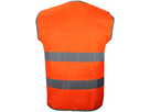 Car Vest Warnweste leuchtorange - EN20471 Kl. II, mit zwei Reflexstreifen