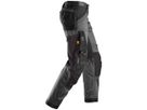 AllroundWork Arbeitshose, Gr. 244 - stahlgrau-schwarz, Stretch Loose Fit