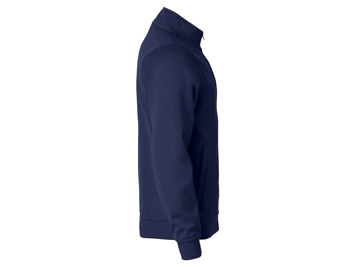 CLIQUE Basic Cardigan Sweatjacke Gr. S - dunkelmarine, 65% PES / 35% CO, 280 g/m²